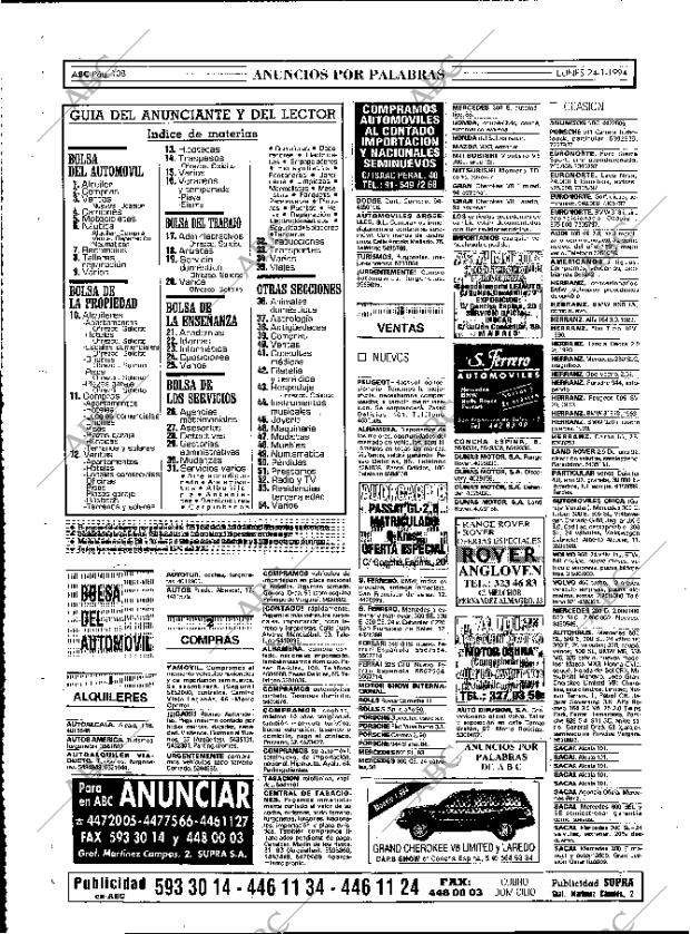 ABC MADRID 24-01-1994 página 108