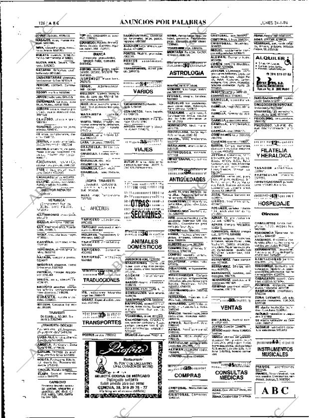 ABC MADRID 24-01-1994 página 126