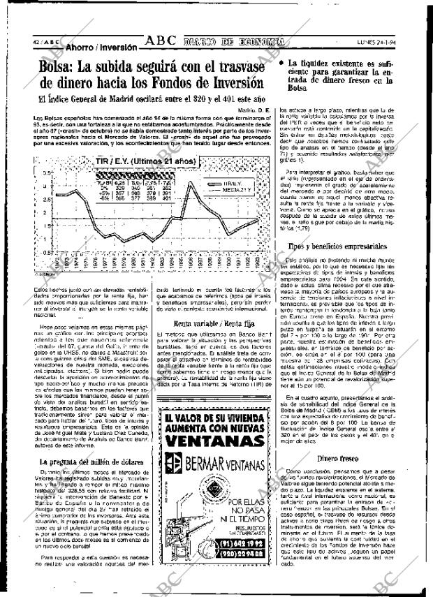 ABC MADRID 24-01-1994 página 42