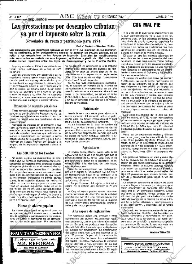 ABC MADRID 24-01-1994 página 46