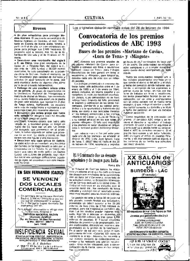 ABC MADRID 24-01-1994 página 50