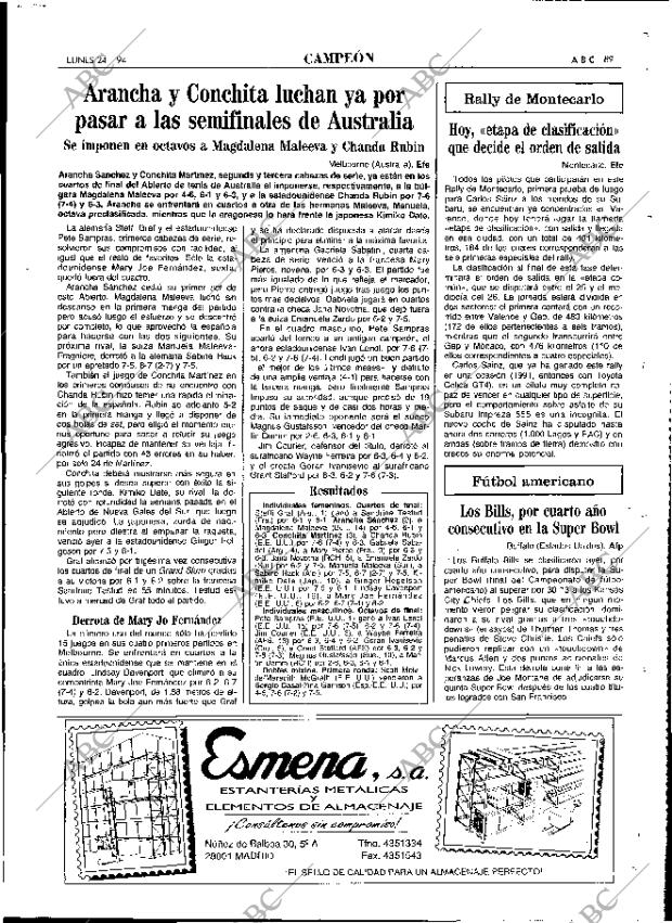 ABC MADRID 24-01-1994 página 89