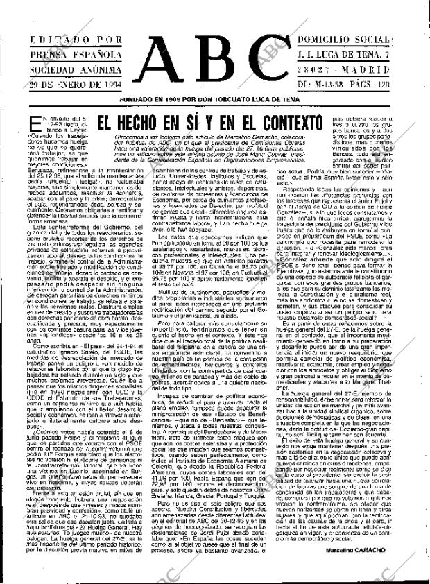 ABC MADRID 29-01-1994 página 3