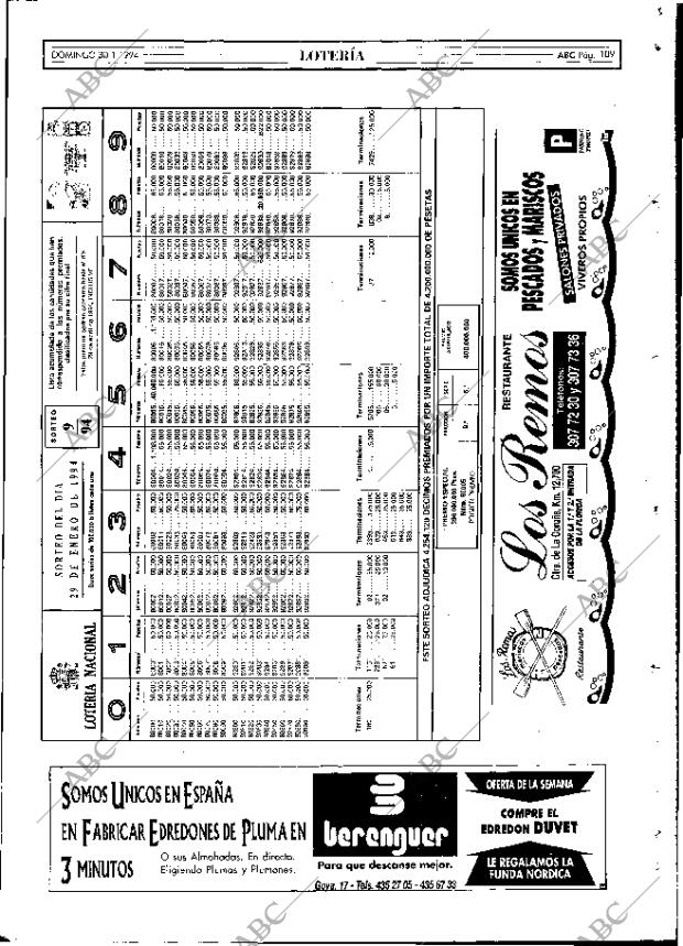 ABC MADRID 30-01-1994 página 109