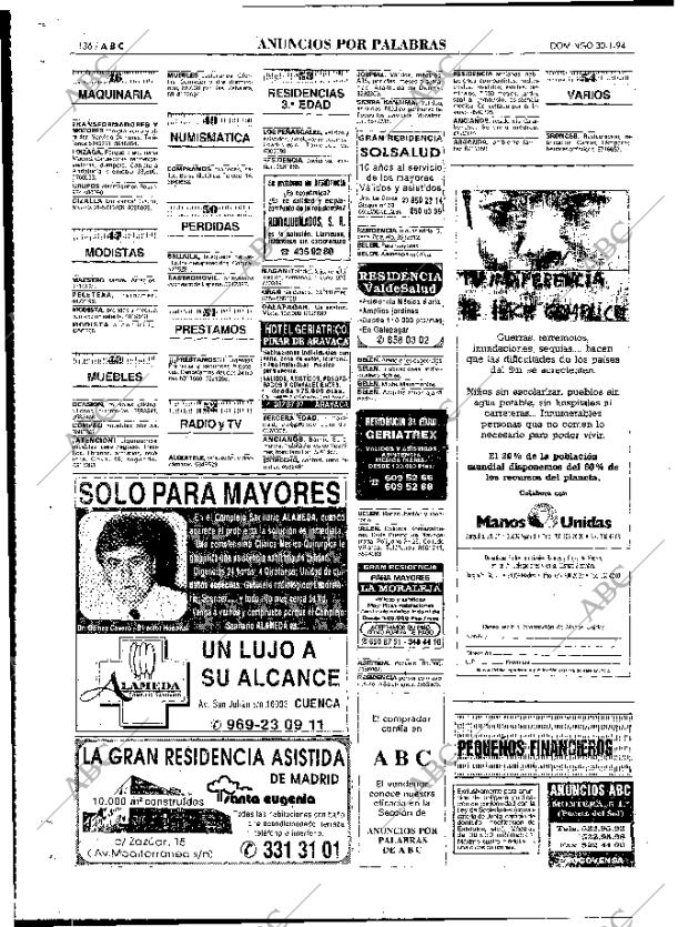 ABC MADRID 30-01-1994 página 136