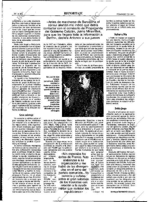 ABC MADRID 30-01-1994 página 38
