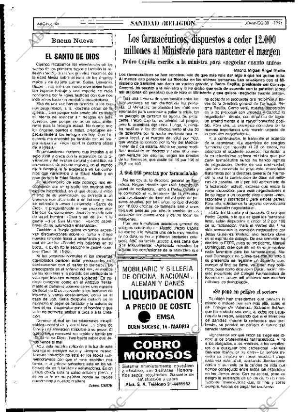 ABC MADRID 30-01-1994 página 86