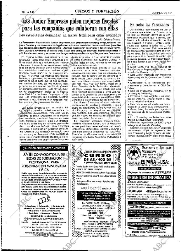 ABC MADRID 30-01-1994 página 88