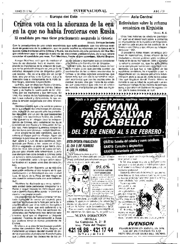 ABC SEVILLA 31-01-1994 página 31