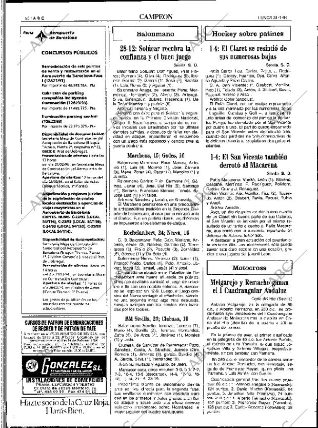 ABC SEVILLA 31-01-1994 página 86