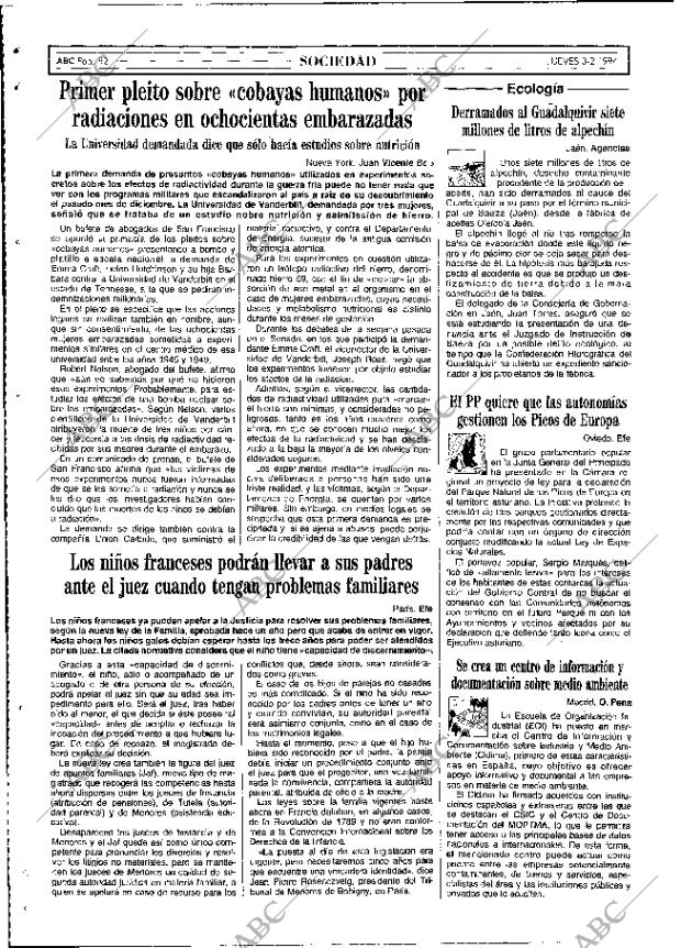 ABC MADRID 03-02-1994 página 82