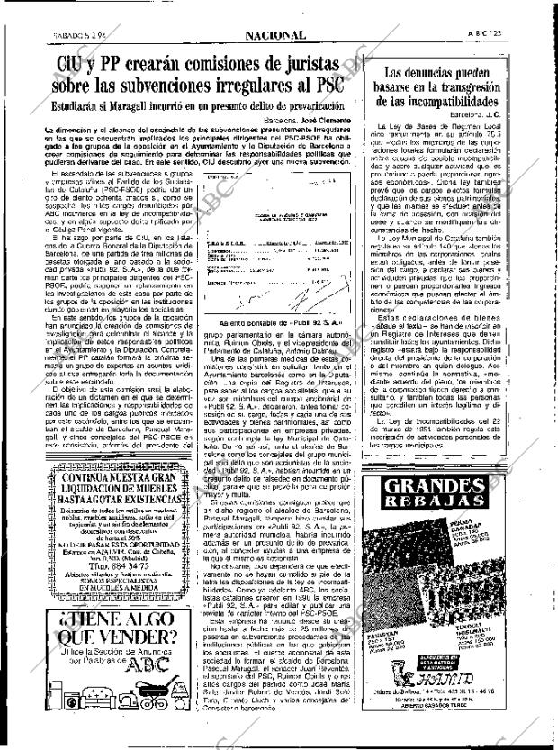 ABC MADRID 05-02-1994 página 23