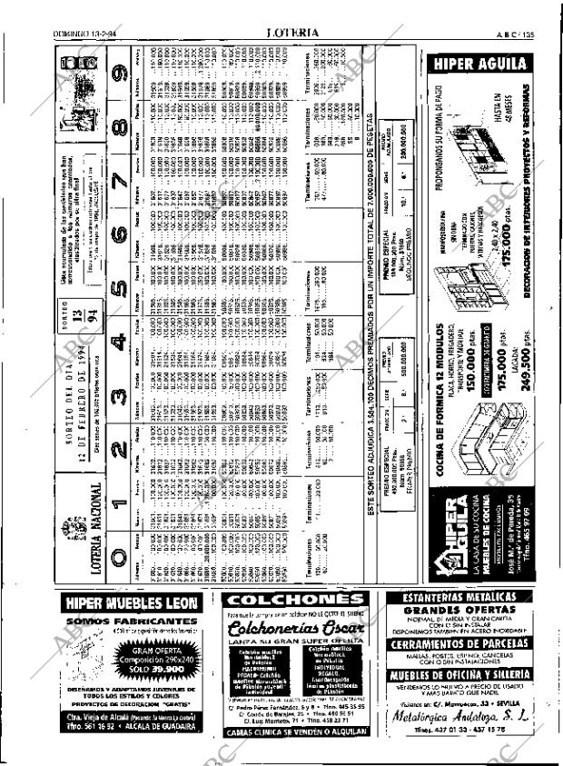 ABC SEVILLA 13-02-1994 página 135