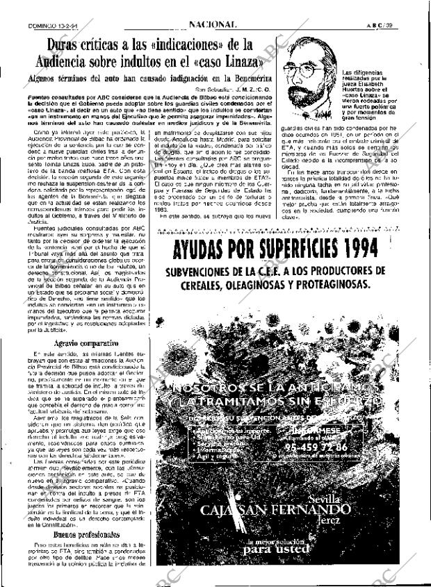 ABC SEVILLA 13-02-1994 página 39