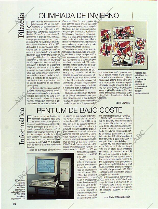 BLANCO Y NEGRO MADRID 20-02-1994 página 82
