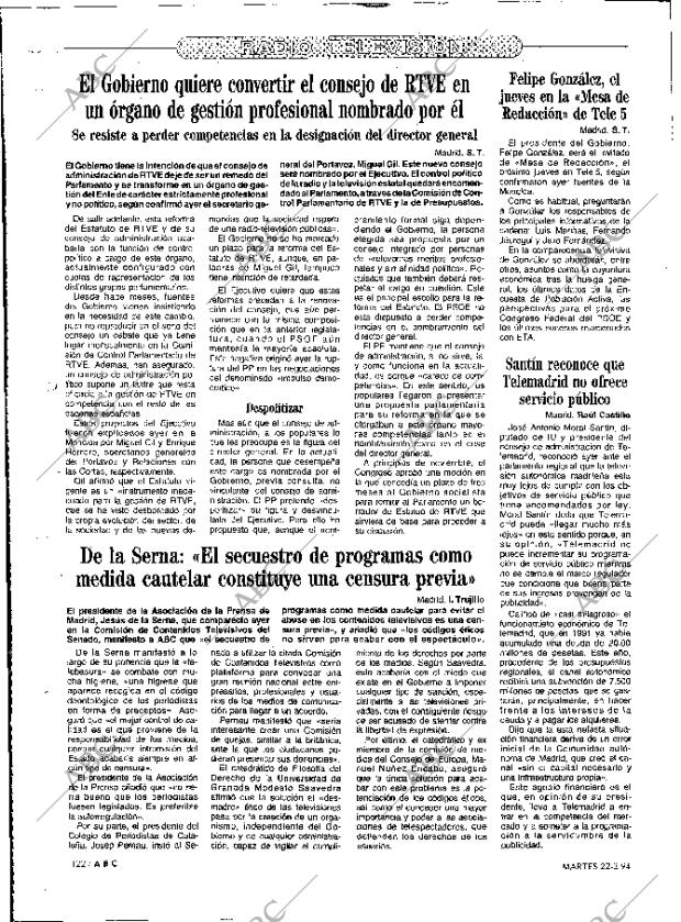 ABC MADRID 22-02-1994 página 122