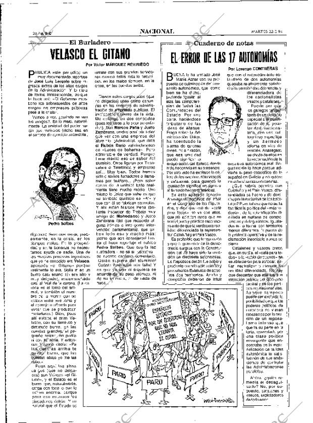 ABC MADRID 22-02-1994 página 28