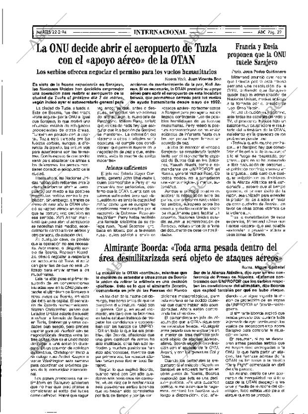 ABC MADRID 22-02-1994 página 29
