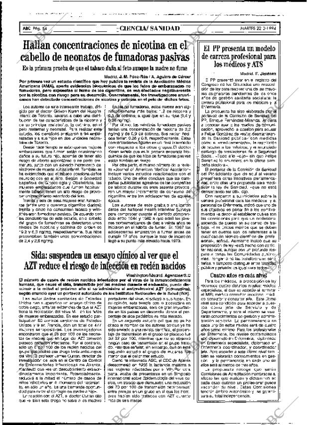 ABC MADRID 22-02-1994 página 54