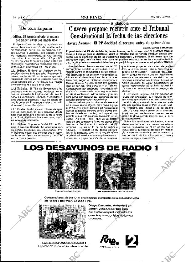 ABC MADRID 22-02-1994 página 58