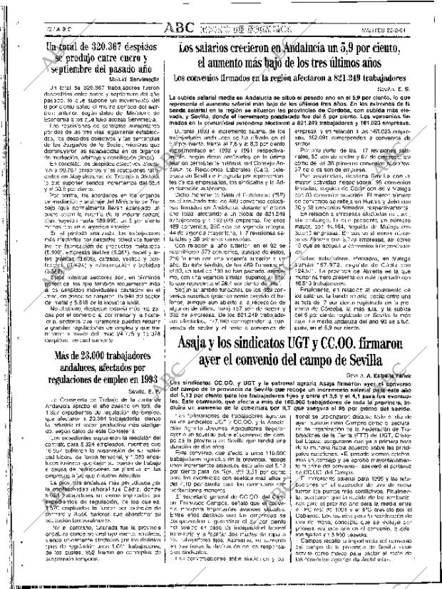 ABC SEVILLA 22-02-1994 página 72