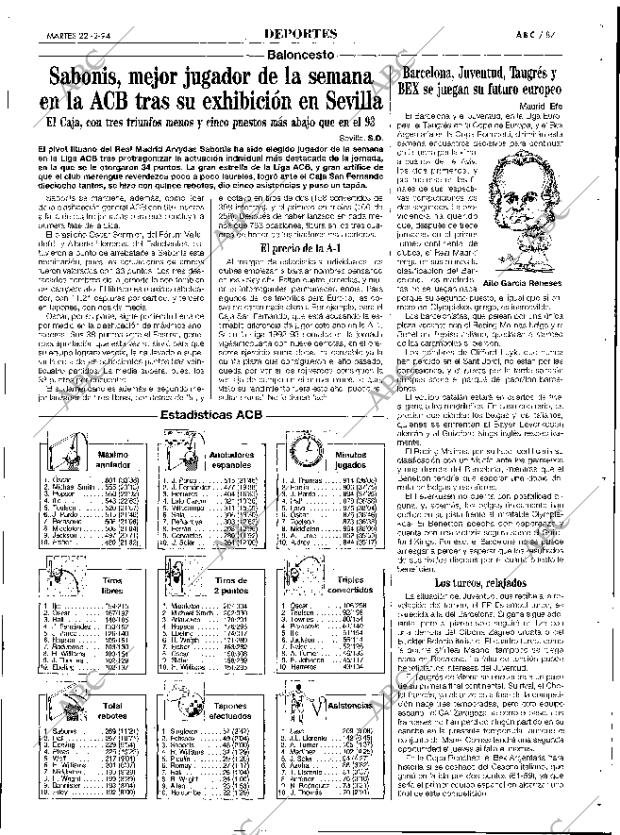 ABC SEVILLA 22-02-1994 página 87