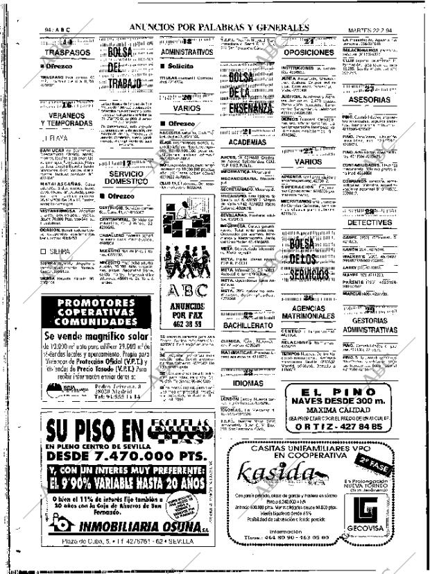 ABC SEVILLA 22-02-1994 página 94