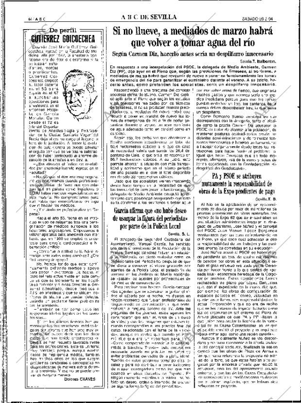 ABC SEVILLA 26-02-1994 página 44