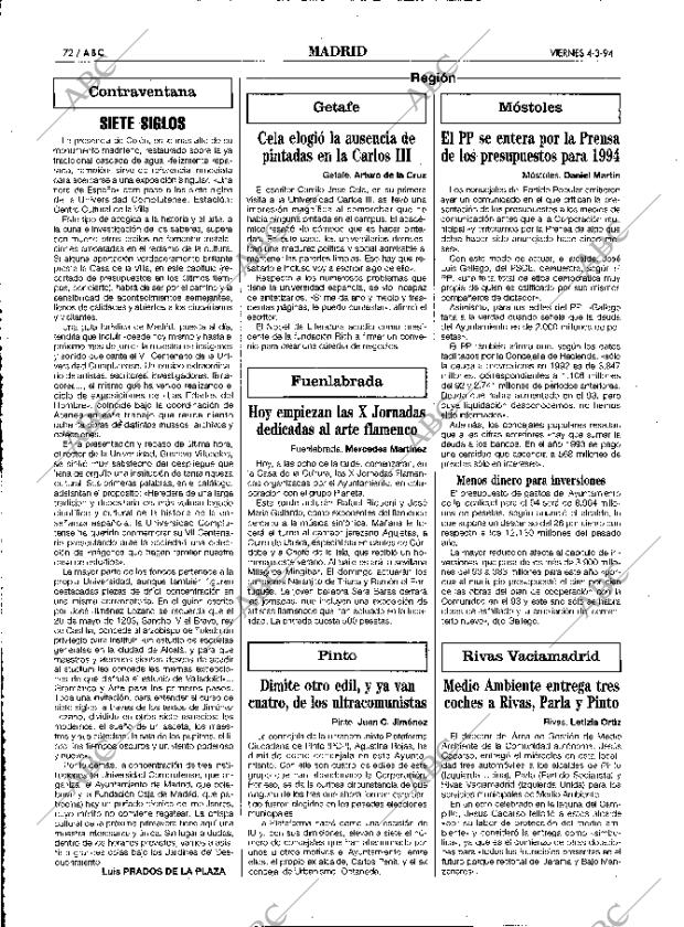 ABC MADRID 04-03-1994 página 72