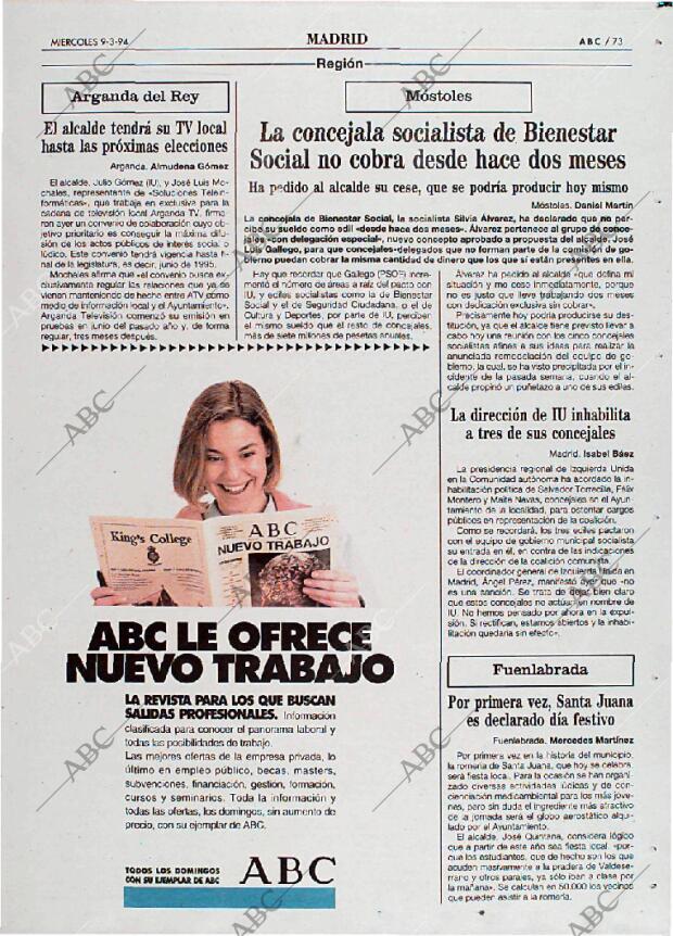 ABC MADRID 09-03-1994 página 73