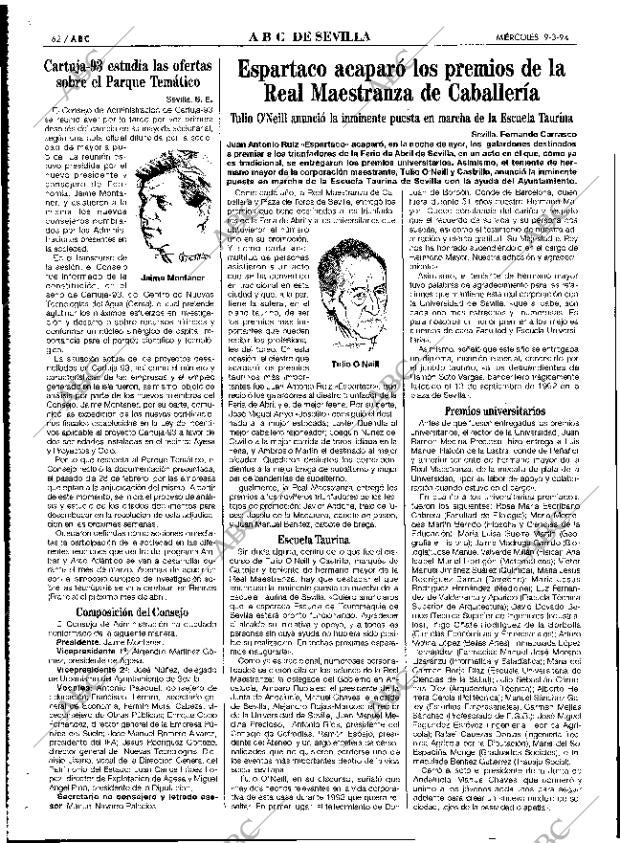 ABC SEVILLA 09-03-1994 página 62