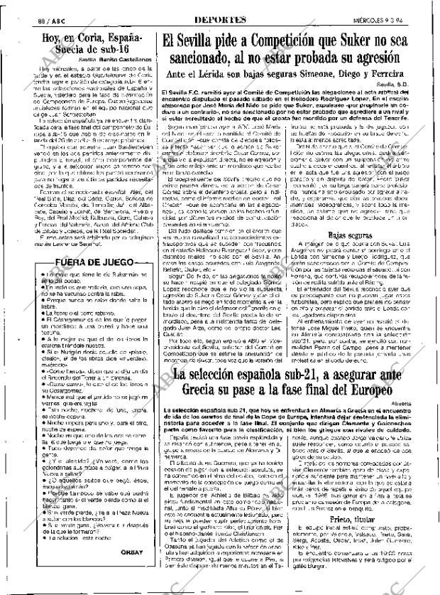ABC SEVILLA 09-03-1994 página 88