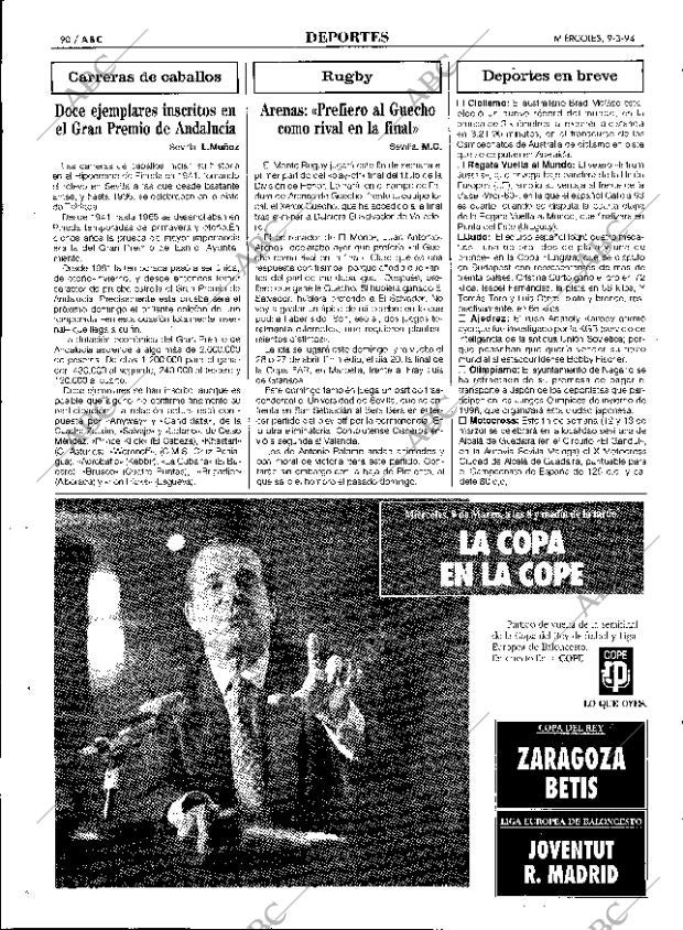 ABC SEVILLA 09-03-1994 página 90