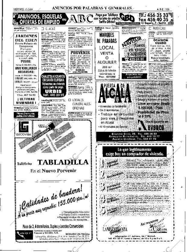 ABC SEVILLA 11-03-1994 página 109