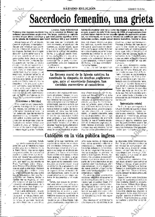ABC MADRID 12-03-1994 página 74