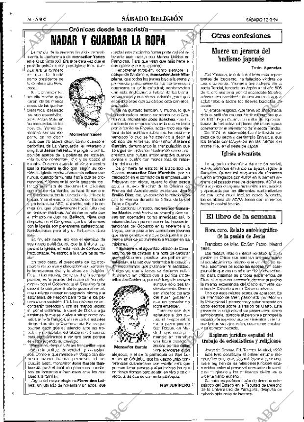 ABC MADRID 12-03-1994 página 76