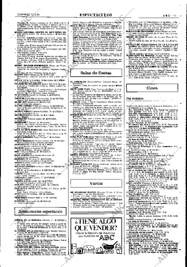 ABC MADRID 13-03-1994 página 111
