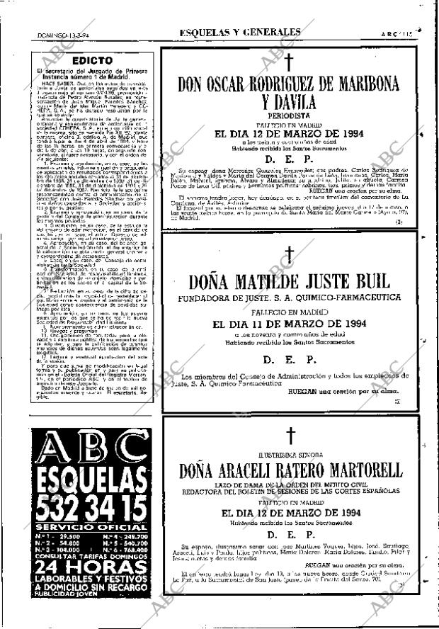 ABC MADRID 13-03-1994 página 115