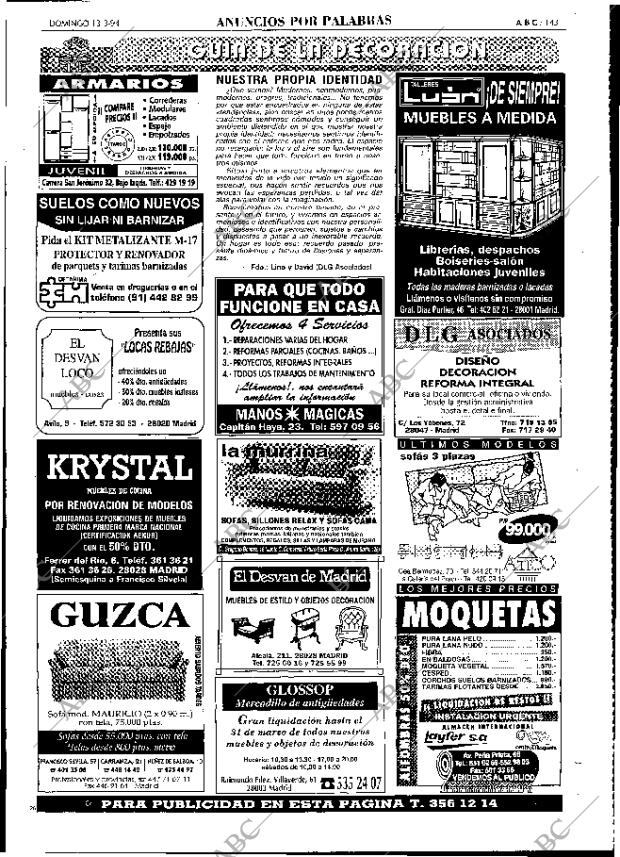 ABC MADRID 13-03-1994 página 143