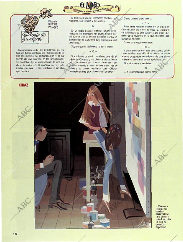 BLANCO Y NEGRO MADRID 13-03-1994 página 116