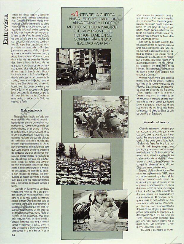 BLANCO Y NEGRO MADRID 13-03-1994 página 54