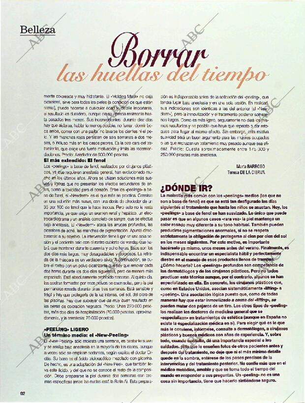 BLANCO Y NEGRO MADRID 13-03-1994 página 92