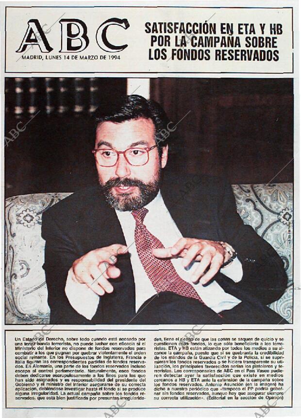 ABC MADRID 14-03-1994 página 1