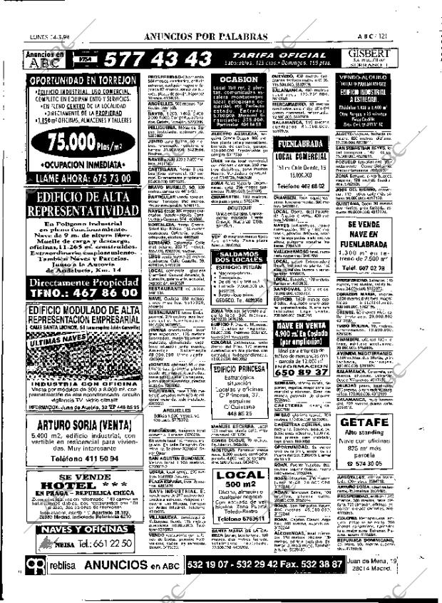 ABC MADRID 14-03-1994 página 121