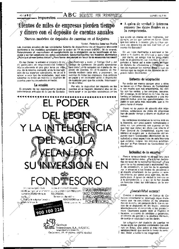 ABC MADRID 14-03-1994 página 46
