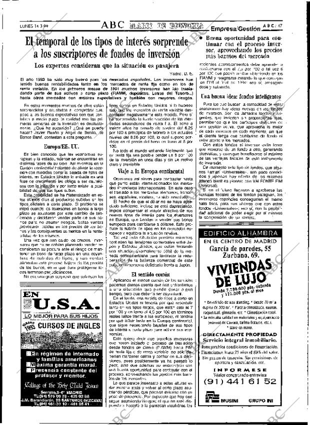 ABC MADRID 14-03-1994 página 47