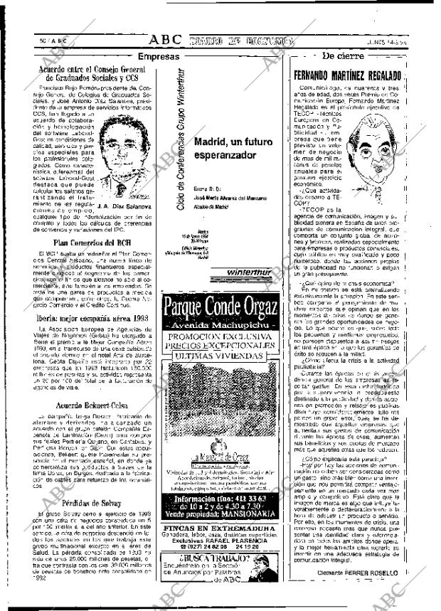 ABC MADRID 14-03-1994 página 50