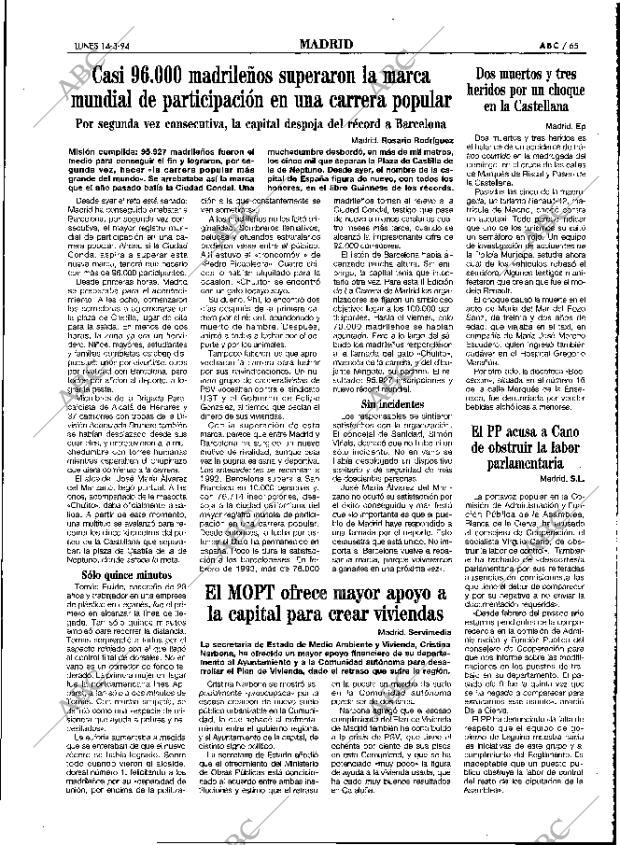 ABC MADRID 14-03-1994 página 65
