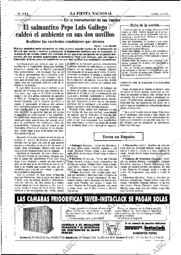 ABC MADRID 14-03-1994 página 78