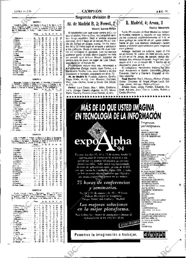 ABC MADRID 14-03-1994 página 91